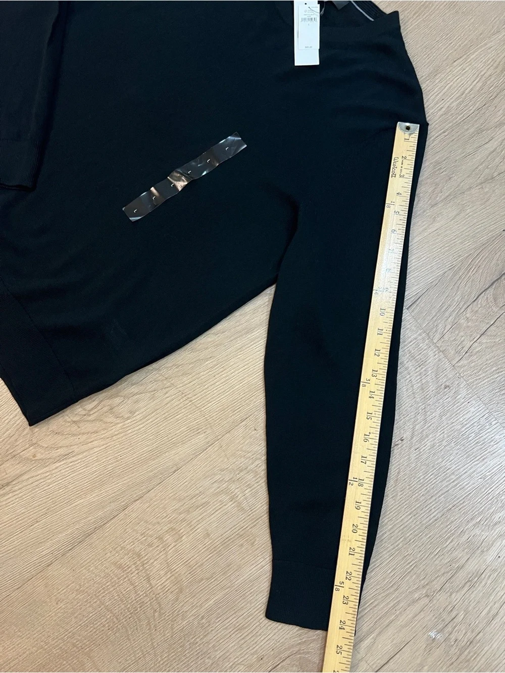NWT Banana Republic Black 100% Merino Wool Crewneck Sweater - Timeless Knit